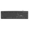 Klawiatura przewodowa USB A QWERTY K372 czarna