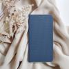 Etui z klapką na iPhone 14 Luna Book Carbon niebieskie
