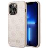 GUESS futerał do IPHONE 14 Pro GUHCP14LG4GFPI (4G Gold Logo) różowy