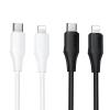 Kabel USB C do Lightning Hoco 27W silikonowy 1 m X124 biały