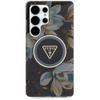 GUESS futerał do SAMSUNG S25 Ultra GUHMS25LHFLPEDK (Magnetic IML Metal Glitter Flowers Triangle) czarny