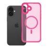 Futerał do iPhone 16 PLUS Full Matte Mag Cover zgodny z MagSafe różowy