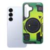 Etui na Samsung S25 Forcell F-Protect Levels Dual Layer 4D technology zgodne z MagSafe Military Drop-Test cyber green