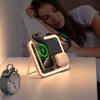 Forcell F-ENERGY Mag Mirror 3 in 1 15W ładowarka indukcyjna z kompatybilna z MagSafe / Apple Watch / Samsung Watch / Airpods różowa