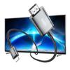 Kabel Lightning do HDMI Hoco 1080p 2 m UA27 stalowy szary