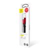 BASEUS kabel USB A do Lightning 2A Nimble CALMBJ-B91 0,23 m czarno czerwony
