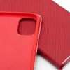 Etui z klapką na iPhone 16 Luna Book Carbon czerwone