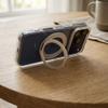 Etui na iPhone 14 Frame Circle Stand zgodne z MagSafe transparentne