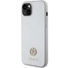 GUESS futerał do IPHONE 13 / 14 / 15 GUHCP15SPS4DGPS (Strass Metal Logo) srebrny