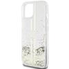 GUESS futerał do IPHONE 15 GUHCP15SLFCSEGT (Liquid Glitter Gold Stripes) transparentny