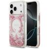 GUESS futerał do IPHONE 17 Pro kompatybilny z MagSafe GUHMP17LRGRGEP (Resin Bottom Glitter) różowy