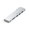 Adapter HUB 7w1 2 x USB C Satechi Pro HUB Slim ST-HUCPHSS do MacBook srebrny