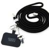 KARL LAGERFELD zawieszka KLUCNMSCKIK (Crossbody Cord Ikonik) czarny