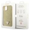 GUESS futerał do IPHONE 13 / 14 / 15 GUHCP14SHDGTPD (Rhinestone Triangle) złoty