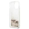 GUESS futerał do IPHONE 14 Pro GUOHCP14LGLHFLGO (Liquide Glitter Charms) złoty