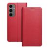 Etui z klapką na Samsung S24 FE Luna Book Gold czerwone