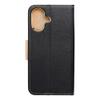 Etui z klapką na iPhone 16 Fancy Book czarno-złote