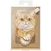 NIMMY zawieszka magnetyczna DENIM FASHION GINGER CAT brązowa