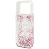 GUESS futerał do IPHONE 17 Pro kompatybilny z MagSafe GUHMP17LRGRGEP (Resin Bottom Glitter) różowy