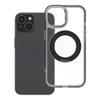 Etui na iPhone 15 Frame Circle Stand zgodne z MagSafe czarne