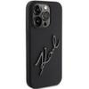KARL LAGERFELD futerał do IPHONE 15 Pro Max KLHCP15XSKSBMCK (Silicone Karl Script Logo) czarny