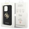 GUESS futerał do IPHONE 15 Pro GUHCP15LPSP4LGK (Leather Perforated 4G Glitter Logo) czarny