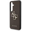 GUESS futerał do SAMSUNG S25 GUHCS25SPGT4MBW (PU Grained Big 4G and Classic Logo) brązowy