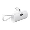 Powerbank Forcell F-Energy Power Plug F5K3 PD 20W 5000 mAh z wbudowanym złączem USB C biały