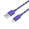 Kabel USB A do USB C Hoco 3A 1 m X116 gradient fioletowy