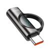 Adapter USB C do Lightning Hoco 3A 60W z wyświetlaczem UA32A czarny