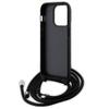 KARL LAGERFELD futerał do IPHONE 13 Pro KLHCP13LSAKCPSK (Saffiano KC Metal PIN Crossbody) czarny
