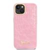 GUESS futerał do IPHONE 13 / 14 / 15 GUHCP14SHGCRHP (Croco Collection) różowy
