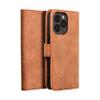 Etui z klapką na iPhone 13 PRO Tender Book brązowe