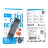 Czytnik kart SD / TF Hoco USB A / USB C 3.0 HB45 szary