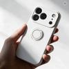 Etui na iPhone 18 Pro / 17 Pro Silicone Ring srebrne