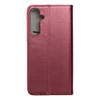 Etui z klapką na Samsung A55 Smart Magneto burgundowe
