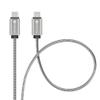 Kabel USB-C do USB-C Forcell F-Energy QC4.0 PD 5A 100W E-Mark Metal 2 m C239 srebrny