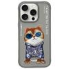 NIMMY futerał GLASSES COOL CAT do IPHONE 16 Pro Max szary