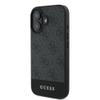 GUESS futerał do IPHONE 16 Plus GUHCP16MG4GLGR (PC/TPU 4G PU Bottom Stripe) szary