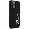 KARL LAGERFELD futerał do IPHONE 14 Pro Max KLHCP14XSCMSMVK (Silicone Sign Metal Logo) czarny