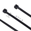 Opaski zaciskowe "Trytytki" 4,8 x 200 mm 100 sztuk RC-K-1296 czarne