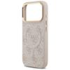 GUESS futerał do IPHONE 17 Pro kompatybilny z MagSafe GUHMP17LP4MSEGCP (PU 4G W/ Classic) różowy