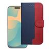 Etui z klapką na iPhone 17 PRO Split Book granatowo-czerwone