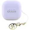 Słuchawki bezprzewodowe douszne Guess TWS Effect Printed Classic Logo & Charm lawendowe