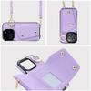Futerał do iPhone 14 Wonder z portfelem liliowy