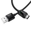 Kabel USB A do USB C Hoco 3A 1,2 m z LCD U146 czarny