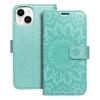 Etui z klapką na iPhone 14 Mezzo Book mandala zielone