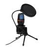 Mikrofon pojemnościowy Art z membraną stojący podświetlany tripod AC-02 czarny