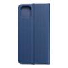Etui z klapką na iPhone 11 Luna Book Carbon niebieskie