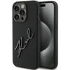 KARL LAGERFELD futerał do IPHONE 15 Pro Max KLHCP15XSKSBMCK (Silicone Karl Script Logo) czarny